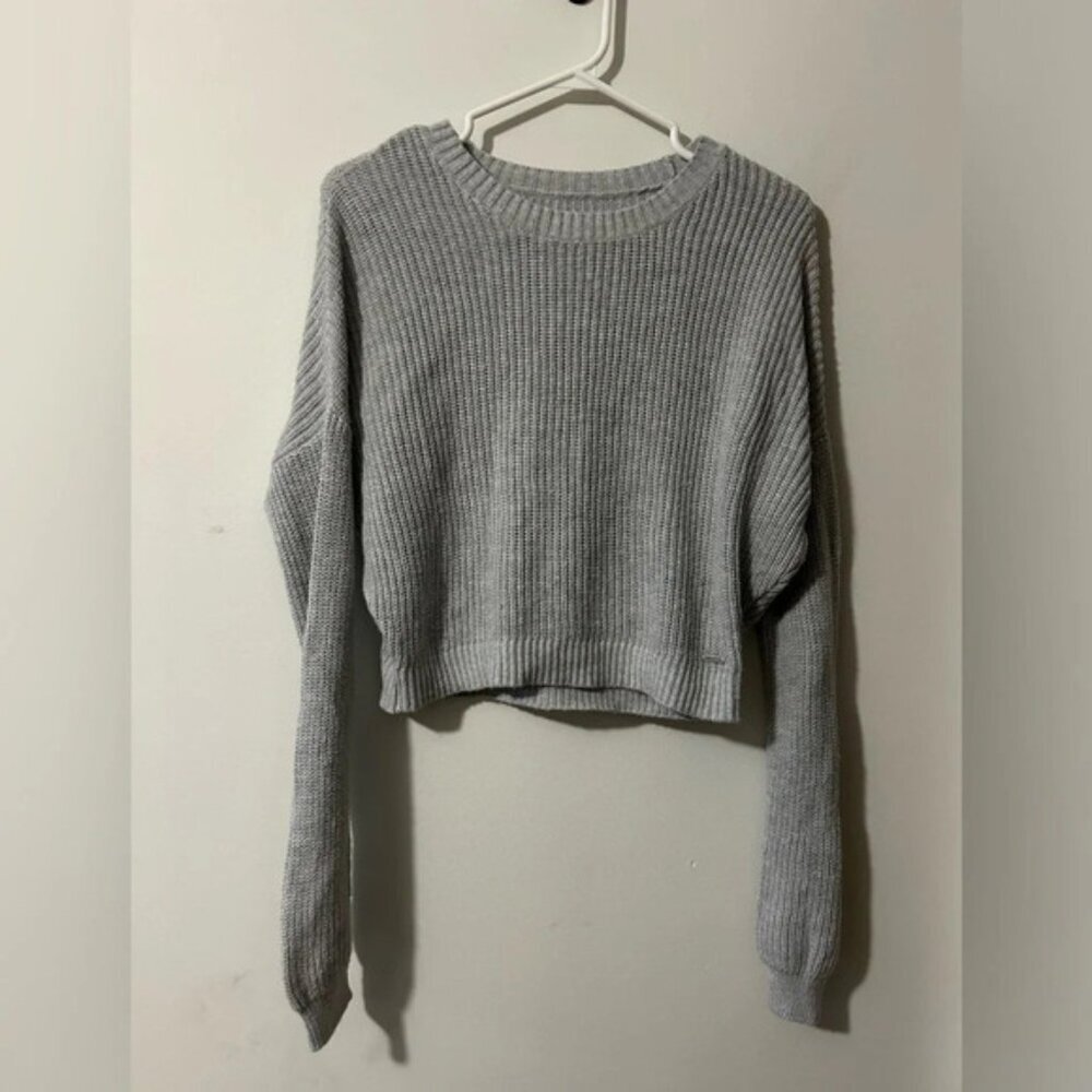Hollister Grey‎  Knit Sweater